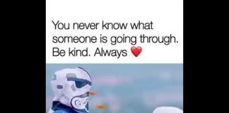 You Never Know What Someone Is Going Through