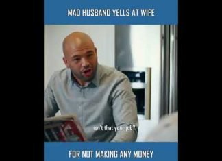 MAD HUSBAND YELLS AT WIFE FOR NOT MAKING MONEY