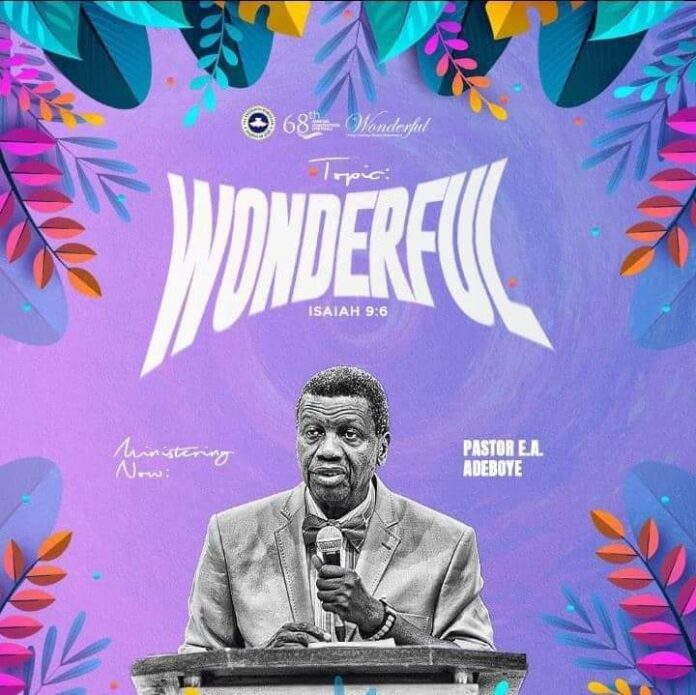 Wonderful - Pastor E. A Adeboye Mp3 Download