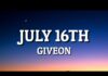 Giveon – ​july 16th Lyrics + Mp3 Download