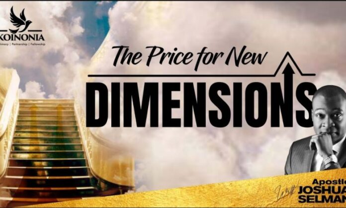 The Price For New Dimensions – Apostle Joshua Selman Mp3 Download