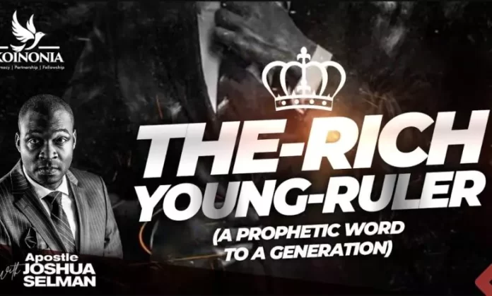 [Download Mp3] The Rich Young Ruler – Apostle Joshua Selman