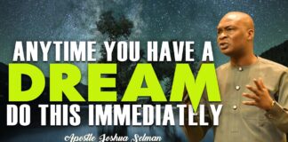 (Download Mp3) ANYTIME YOU HAVE A DREAM DO THIS IMMEDIATELY - APOSTLE JOSHUA SELMAN