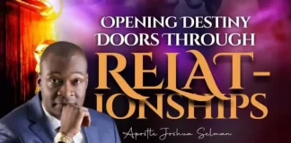 [Download Mp3] Opening Destiny Doors Through Relationships – Apostle Joshua Selman (Koinonia 2023)